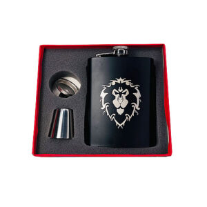 Black Steel Hip Flask Variable Designs